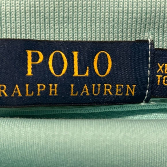 POLO RALPH LAUREN Classic Fit Teal Short Sleeve Men Size XL Golf Outdoors Date - Picture 5 of 5